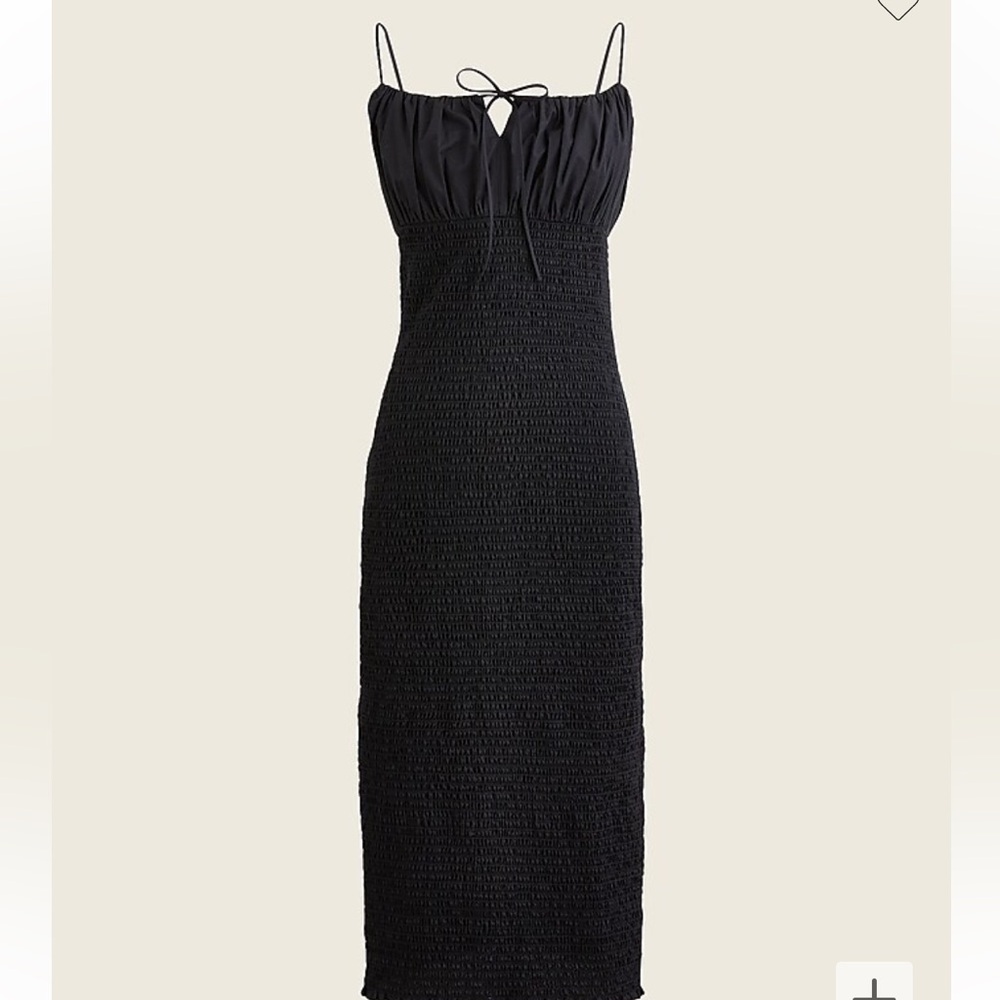 J Crew smocked tie dress